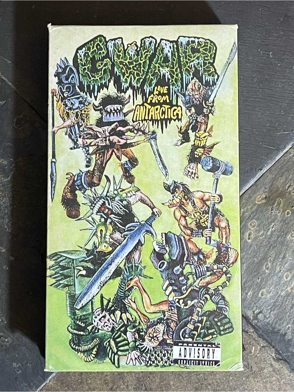 GWAR Live From Antarctica VHS In Concert Scumdogs Of The Universe Tour 1990 Rare
